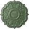 Ekena Millwork Deria Ceiling Medallion (Fits Canopies up to 6"), Hand-Painted Athenian Green, 20 1/4"OD x 1 1/2"P CM20DRAGF - alternate 1